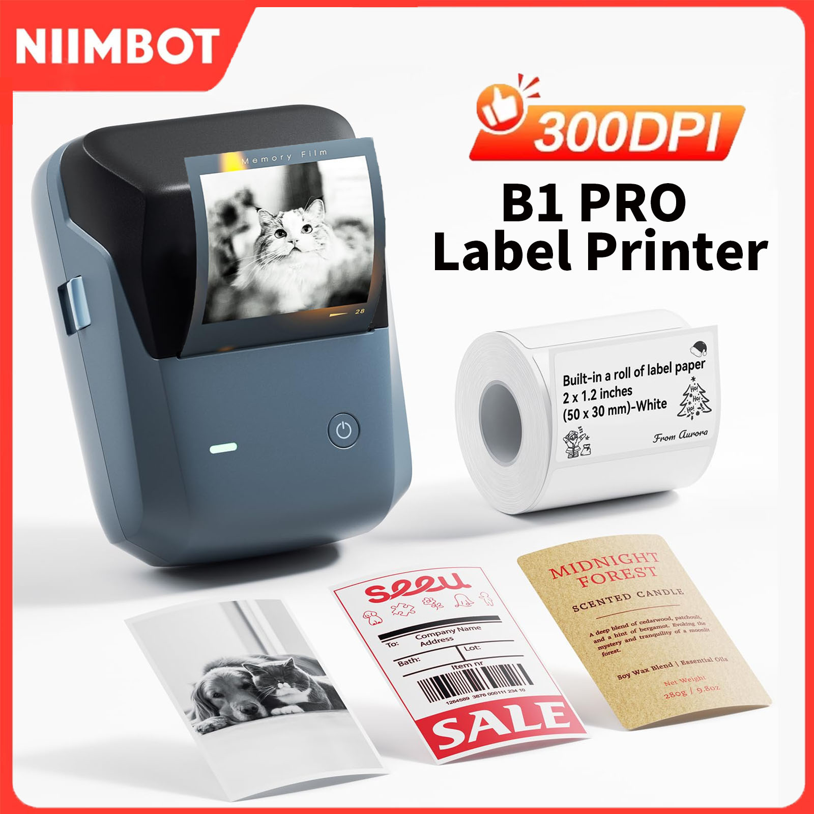 Commercial Printing Dpi - Niimbot B1/B1PRO 라벨 프린터 200/300 DPI