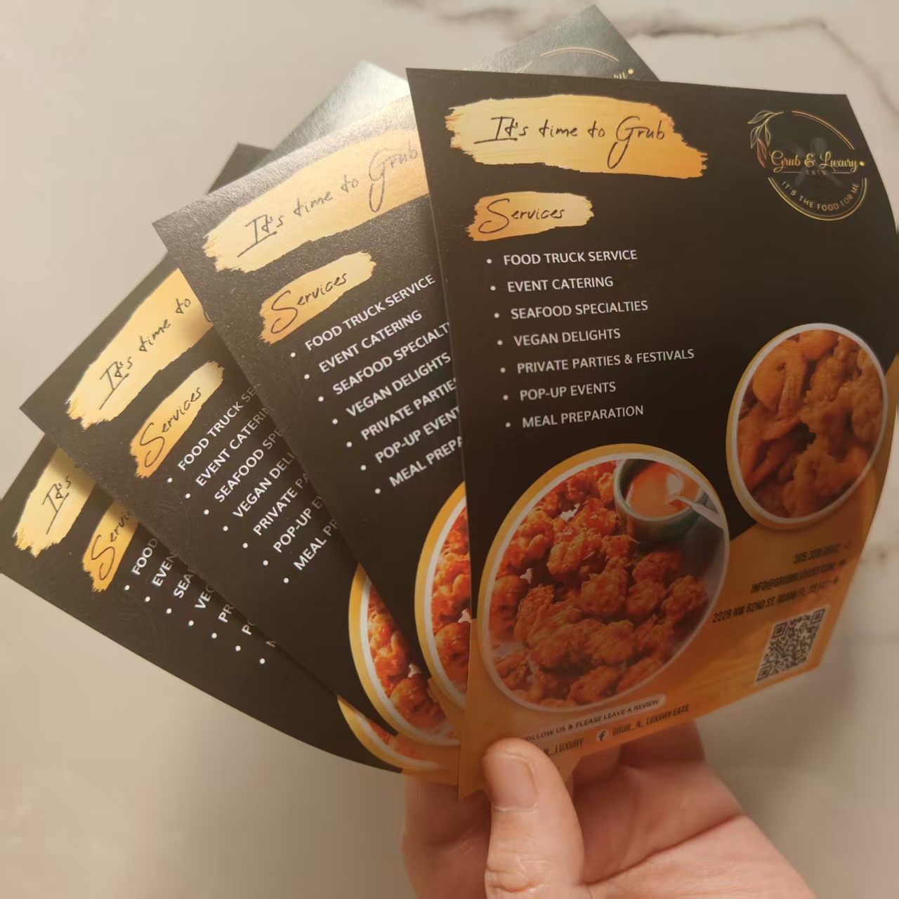 Commercial Flyer Printing - 500개 맞춤형 상업 광고 전단지 A5