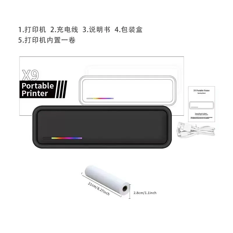 핫세일 X9 휴대용 잉크리스 오답노트 사진 프린터 A4 - Commercial Document Printing 리뷰 및 가격