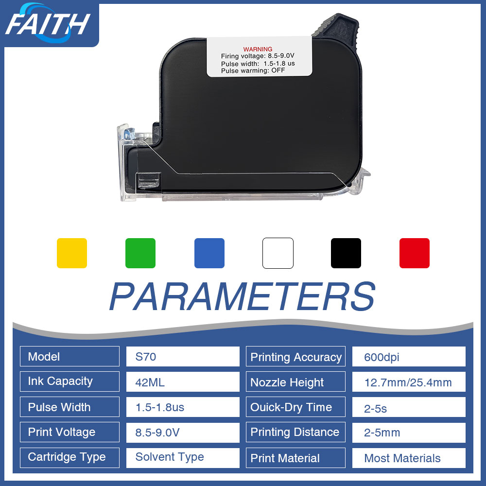 Faith 6개입 잉크 카트리지 잉크젯 프린터 핸드 에 - Eco Solvent Ink Cartridge 리뷰 및 가격